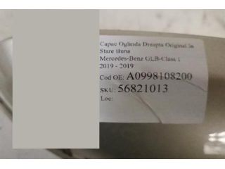 bontott MERCEDES-BENZ GLB Jobb Visszapillantó Tükör Burkolat