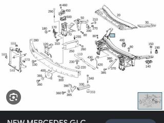 bontott MERCEDES-BENZ GLC Bal Felső Homlokfal