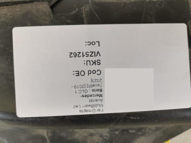 bontott MERCEDES-BENZ GLC Jobb Fényszóró