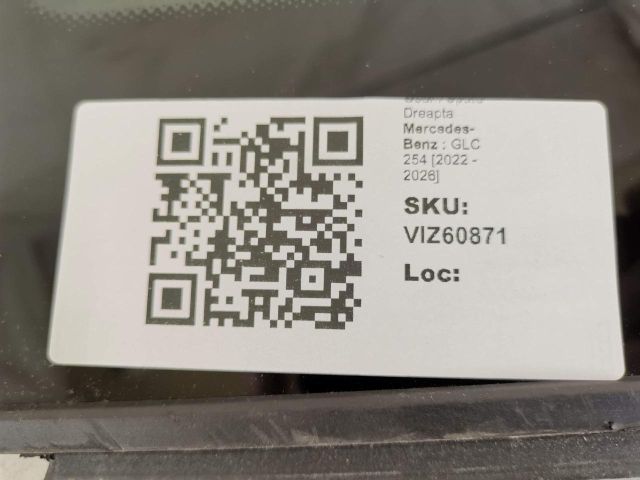 bontott MERCEDES-BENZ GLC Jobb hátsó Ablak