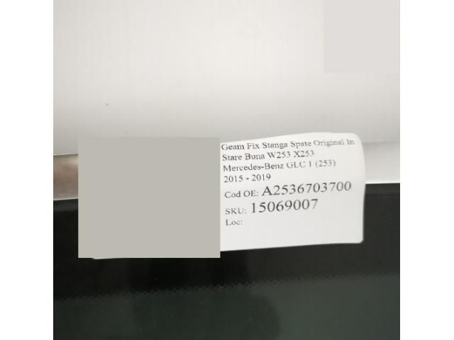 bontott MERCEDES-BENZ GLC Jobb hátsó Fixüveg (Ajtóban)