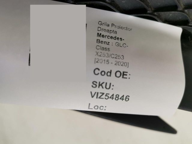 bontott MERCEDES-BENZ GLC Jobb Ködlámpa Rács