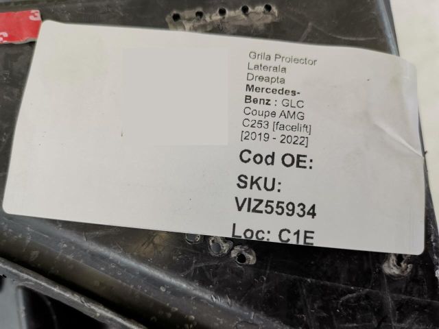 bontott MERCEDES-BENZ GLC Jobb Ködlámpa Rács