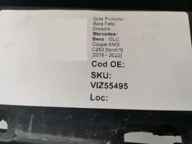 bontott MERCEDES-BENZ GLC Jobb Ködlámpa Rács