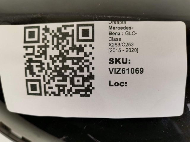 bontott MERCEDES-BENZ GLC Jobb Visszapillantó Tükör Burkolat