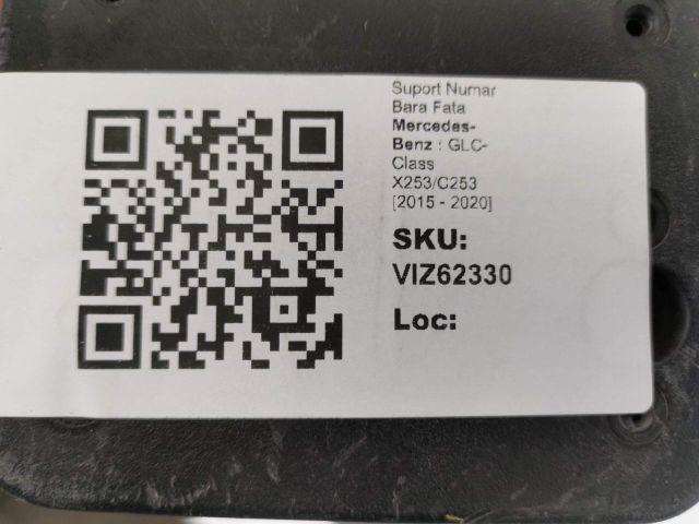 bontott MERCEDES-BENZ GLC Rendszámtábla Tartó