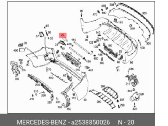 bontott MERCEDES-BENZ GLC Tankajtó