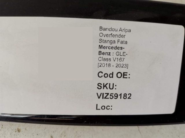 bontott MERCEDES-BENZ GLE Bal első Sárvédő Díszléc