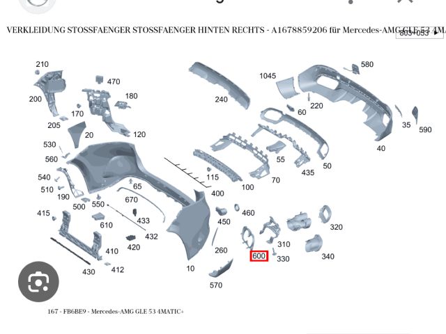 bontott MERCEDES-BENZ GLE Bal Kipufogó Cső