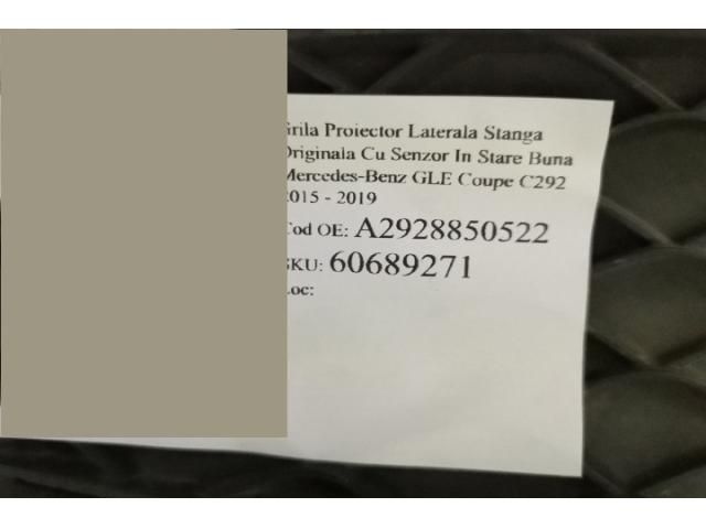 bontott MERCEDES-BENZ GLE Bal Ködlámpa Rács