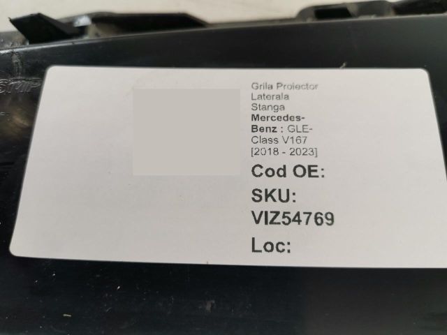 bontott MERCEDES-BENZ GLE Bal Ködlámpa Rács