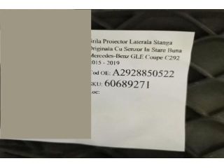 bontott MERCEDES-BENZ GLE Bal Ködlámpa Rács