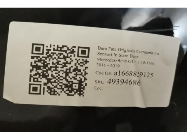 bontott MERCEDES-BENZ GLE Első Lökhárító (Részeivel)