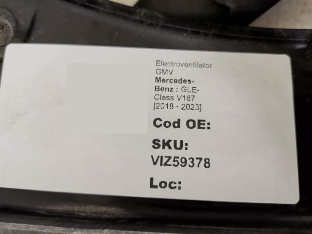 bontott MERCEDES-BENZ GLE Hűtőventilátor