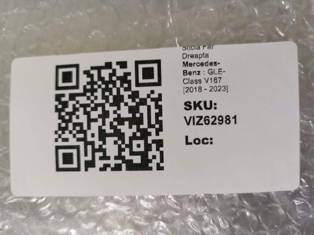 bontott MERCEDES-BENZ GLE Jobb első Lámpabúra