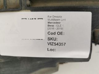 bontott MERCEDES-BENZ GLE Jobb Fényszóró