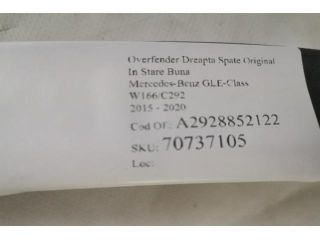 bontott MERCEDES-BENZ GLE Jobb hátsó Sárvédő Díszléc