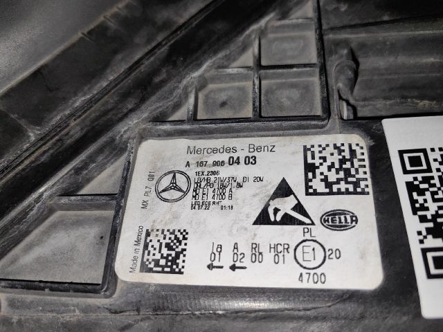 bontott MERCEDES-BENZ GLE Jobb Ledes Fényszóró