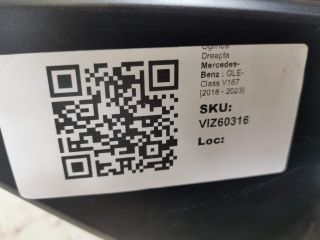 bontott MERCEDES-BENZ GLE Jobb Visszapillantó Tükör (Elektromos)