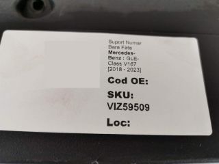 bontott MERCEDES-BENZ GLE Rendszámtábla Tartó