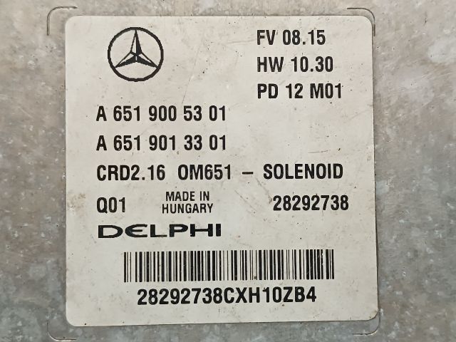 bontott MERCEDES-BENZ GLK-CLASS Motorvezérlő