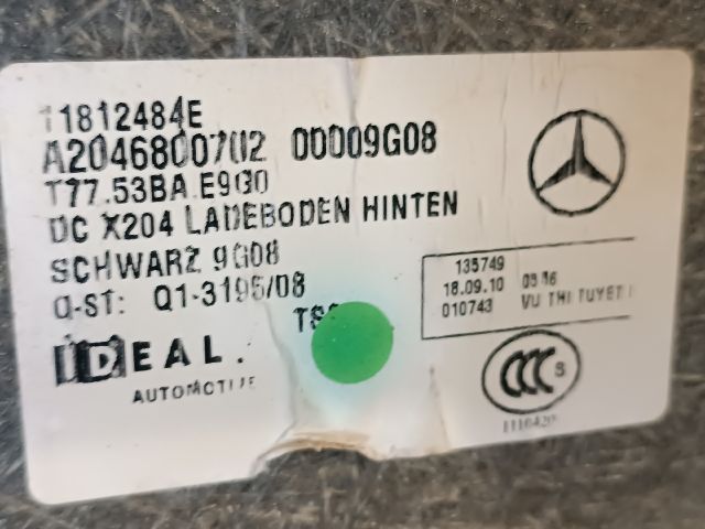 bontott MERCEDES-BENZ GLK-CLASS Csomagtér Kárpit