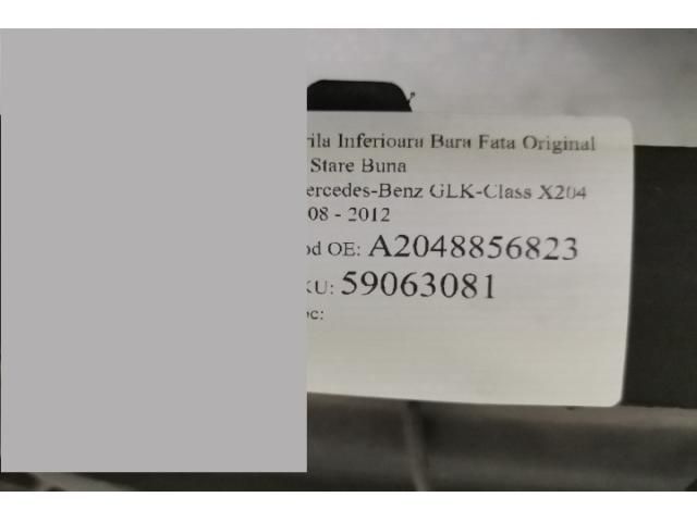 bontott MERCEDES-BENZ GLK-CLASS Első Lökhárító Alsó Középső Díszrács