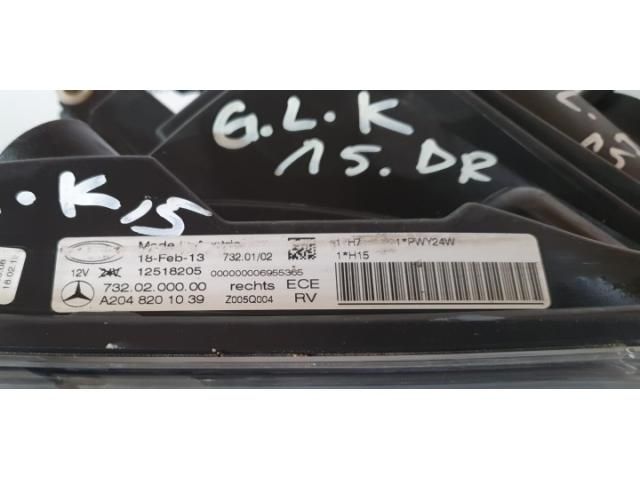 bontott MERCEDES-BENZ GLK-CLASS Jobb Fényszóró