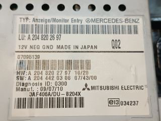 bontott MERCEDES-BENZ GLK-CLASS Multifunkciós Kijelző