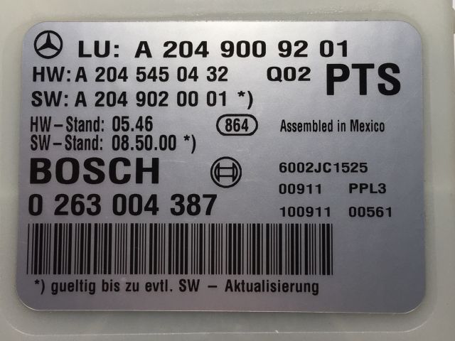 bontott MERCEDES-BENZ GLK-CLASS Tolatóradar Elektronika