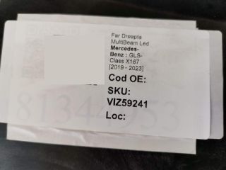 bontott MERCEDES-BENZ GLS Jobb Fényszóró