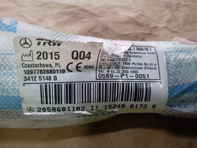 bontott MERCEDES-BENZ  Jobb első Függöny Légzsák