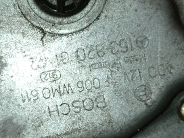 bontott MERCEDES-BENZ M-CLASS Hátsó Ablaktörlő Motor