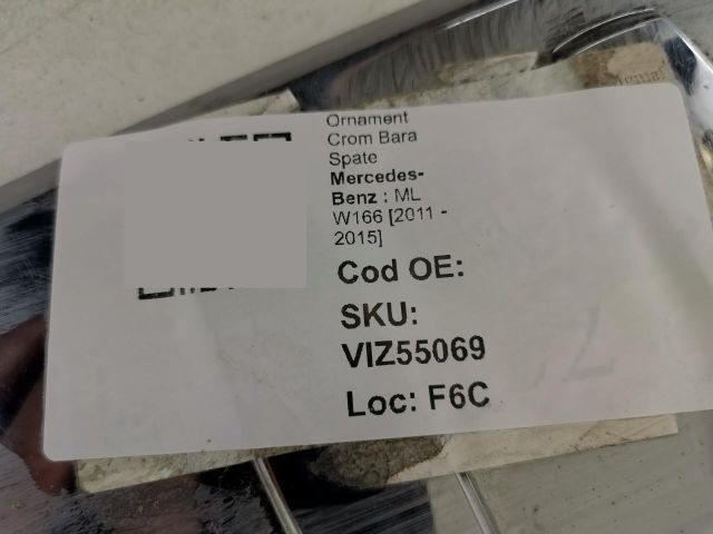 bontott MERCEDES-BENZ M-CLASS Hátsó Lökhárító Díszléc