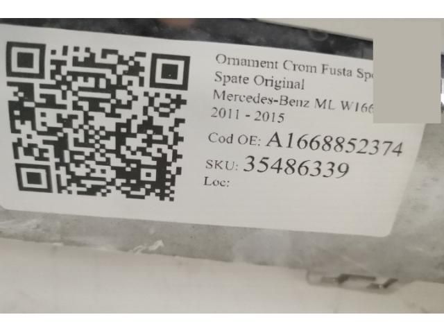 bontott MERCEDES-BENZ M-CLASS Hátsó Lökhárító Díszléc