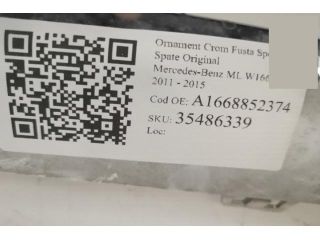 bontott MERCEDES-BENZ M-CLASS Hátsó Lökhárító Díszléc