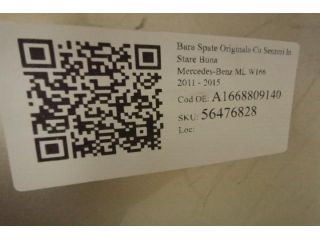 bontott MERCEDES-BENZ M-CLASS Hátsó Lökhárító (Részeivel)