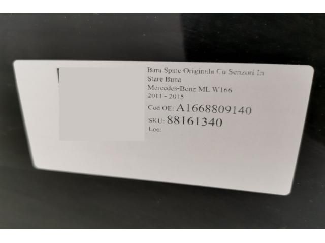 bontott MERCEDES-BENZ M-CLASS Hátsó Lökhárító (Részeivel)