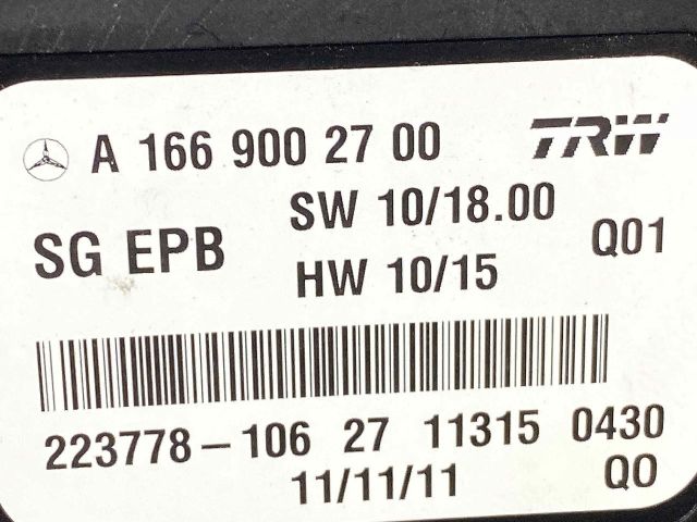 bontott MERCEDES-BENZ M-CLASS Kézifék Elektronika