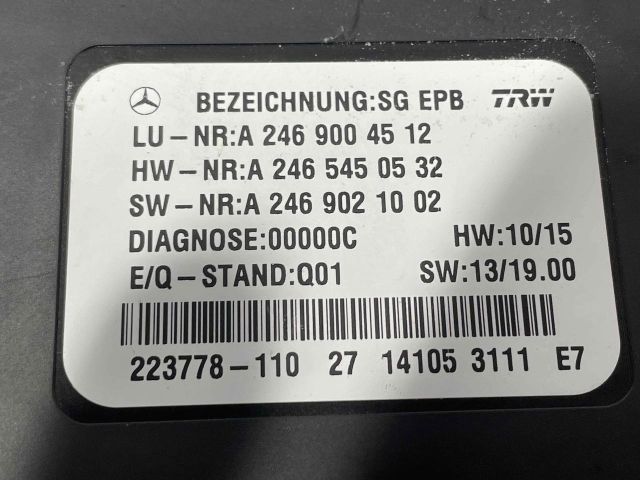 bontott MERCEDES-BENZ M-CLASS Kézifék Elektronika