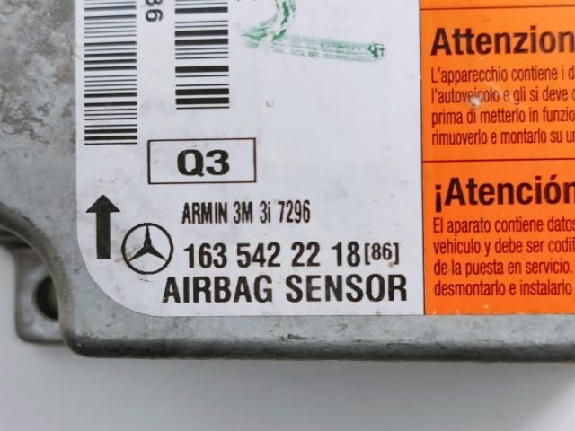 bontott MERCEDES-BENZ M-CLASS Légzsák Elektronika