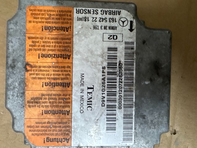 bontott MERCEDES-BENZ M-CLASS Légzsák Elektronika