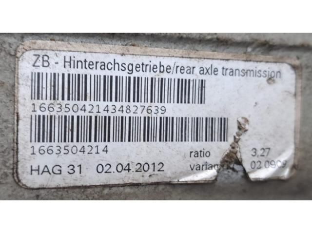 bontott MERCEDES-BENZ M-CLASS Hátsó Differenciálmű