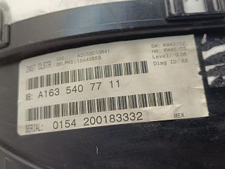 bontott MERCEDES-BENZ M-CLASS Kilométeróra