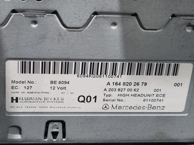 bontott MERCEDES-BENZ M-CLASS Navigációs Fejegység