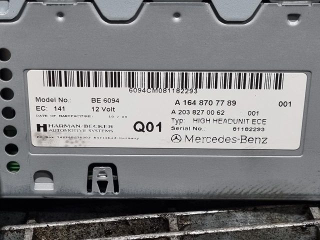 bontott MERCEDES-BENZ M-CLASS Navigációs Fejegység