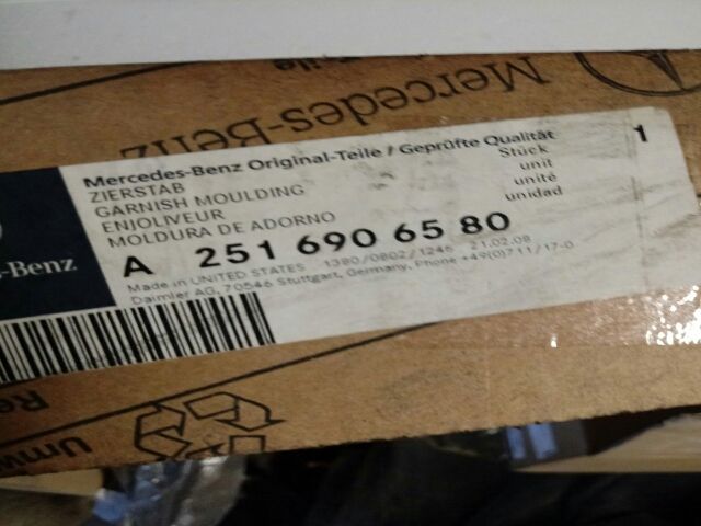 bontott MERCEDES-BENZ R-CLASS Bal első Ablak Díszléc