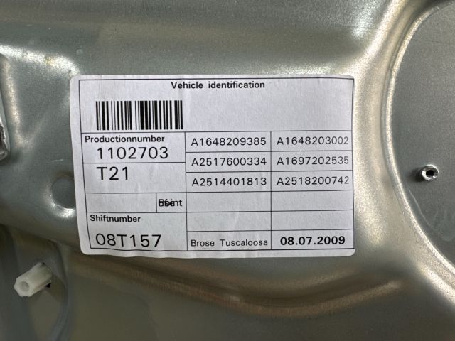 bontott MERCEDES-BENZ R-CLASS Bal első Ajtó (Részeivel)