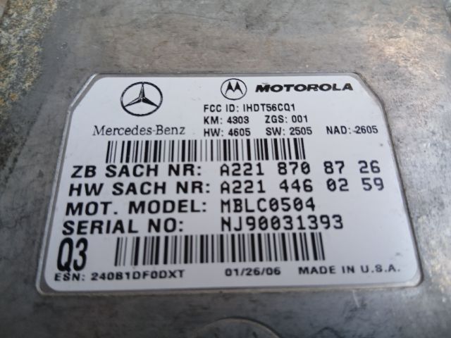 bontott MERCEDES-BENZ R-CLASS Bluetooth Elektronika