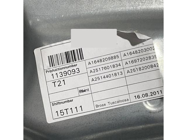 bontott MERCEDES-BENZ R-CLASS Jobb első Ablakemelő Szerkezet (Elektromos)